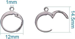 Trend Metal Küpe Klips Modeller / 1 ÇİFT Paket