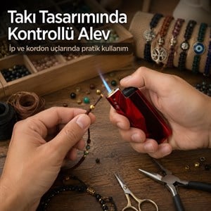 Turbo Alevli Takı ve El Sanatlarına Uygun JET Çakmak