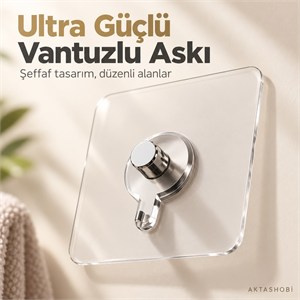 Ultra Güçlü Vantuzlu Askı