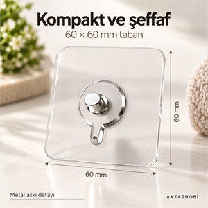 Ultra Güçlü Vantuzlu Askı