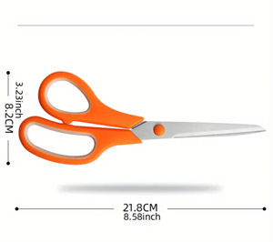 Ultra Sharp Turuncu Çok Amaçlı Makas - Ofis, Ev, Okul, Dikiş ve El Sanatları
