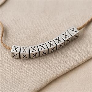 X Harfli Kare Çelik Aksesuar 6x6