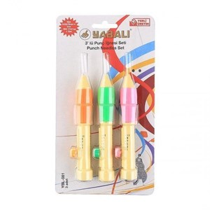 Yabalı 3lü Punch İğnesi Seti