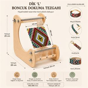 Yeni Nesil Bead Loom Dik Dokuma Tezgahı