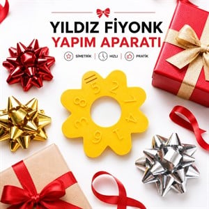Yıldız Fiyonk Yapım Aparatı – Kusursuz Hediye Süsleri Hazırlayın!