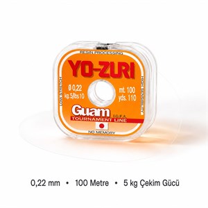 YO-ZURI Guam Şeffaf Misina – 0,22 mm Çok Kuvvetli