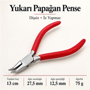 Yukarı Papağan Model Dişsiz Çelik Pense
