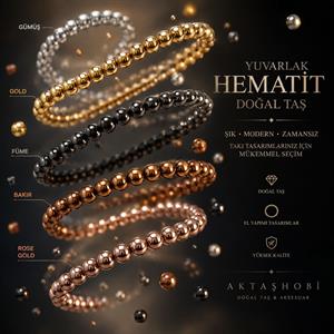 Yuvarlak Hematit Dizi Doğal Taş