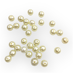 Yuvarlak Krem İri İnci 14 MM - 5 Adet