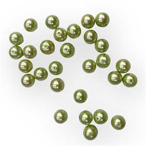 Yuvarlak Mint Yeşili İri İnci 12 MM - 5 Adet