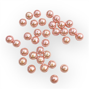 Yuvarlak Pembe İri İnci 12 MM - 5 Adet