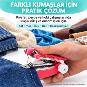 Zımba El Dikiş Makinesi Set – Küçük Onarımlar İçin Pratik Yardımcı
