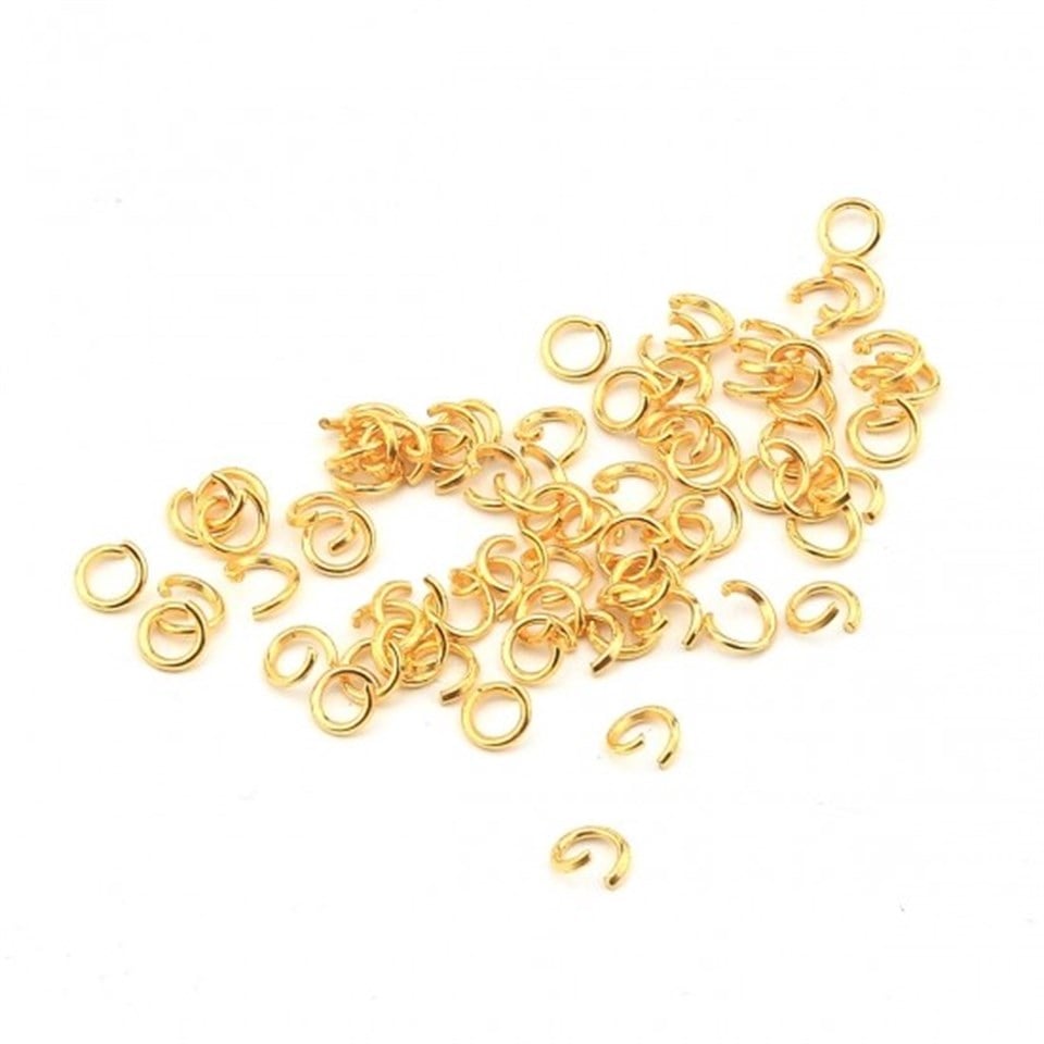 24K Mat Altın Kaplama 3 MM Takı Halkası