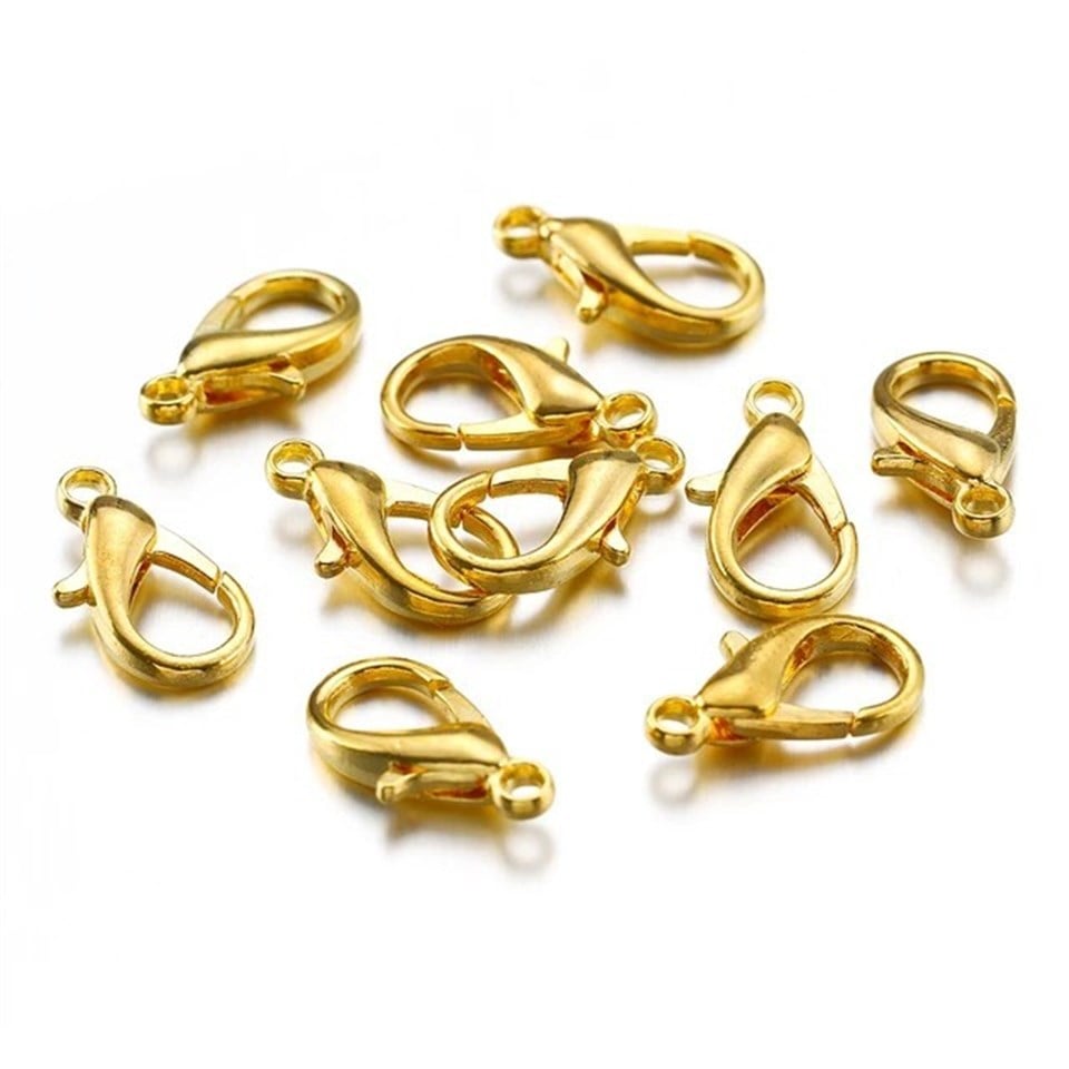 24K Mat Papağan Klips 12x6 MM - 3 Adet