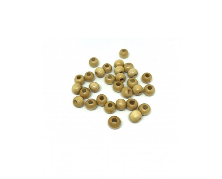 Ahşap Boncuklar 10 MM / 10 GRAM Paket - 09