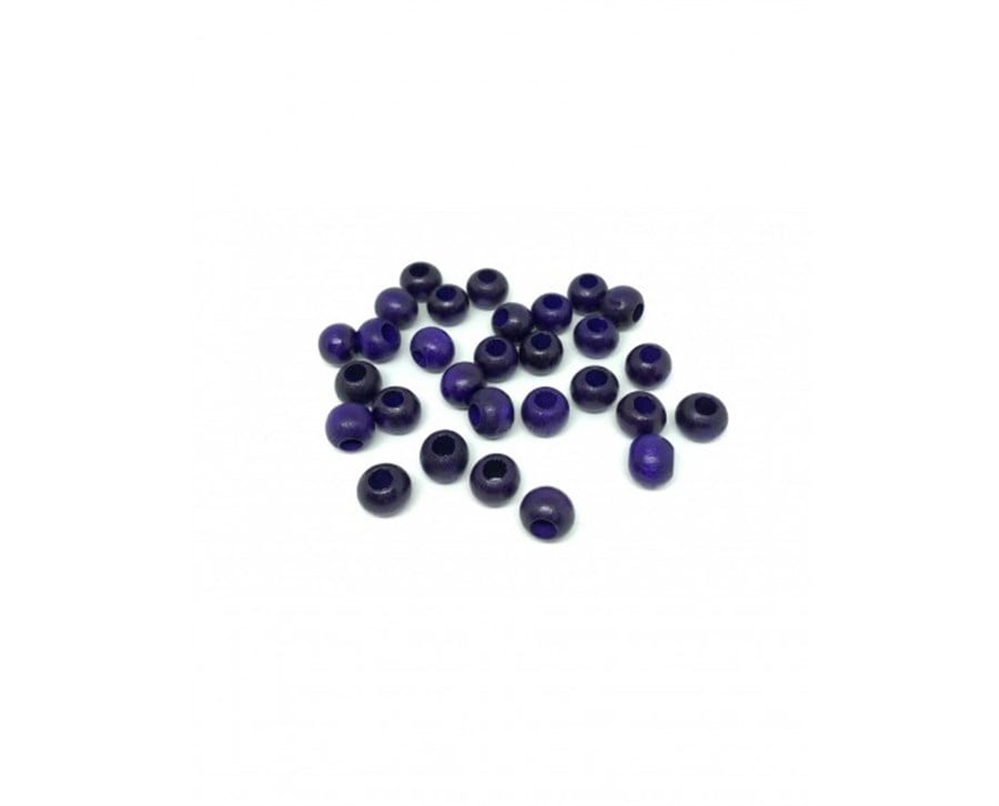 Ahşap Boncuklar 10 MM / 10 GRAM Paket - 10