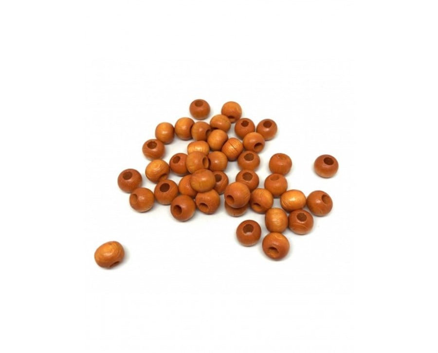 Ahşap Boncuklar 10 MM / 10 GRAM Paket - 13