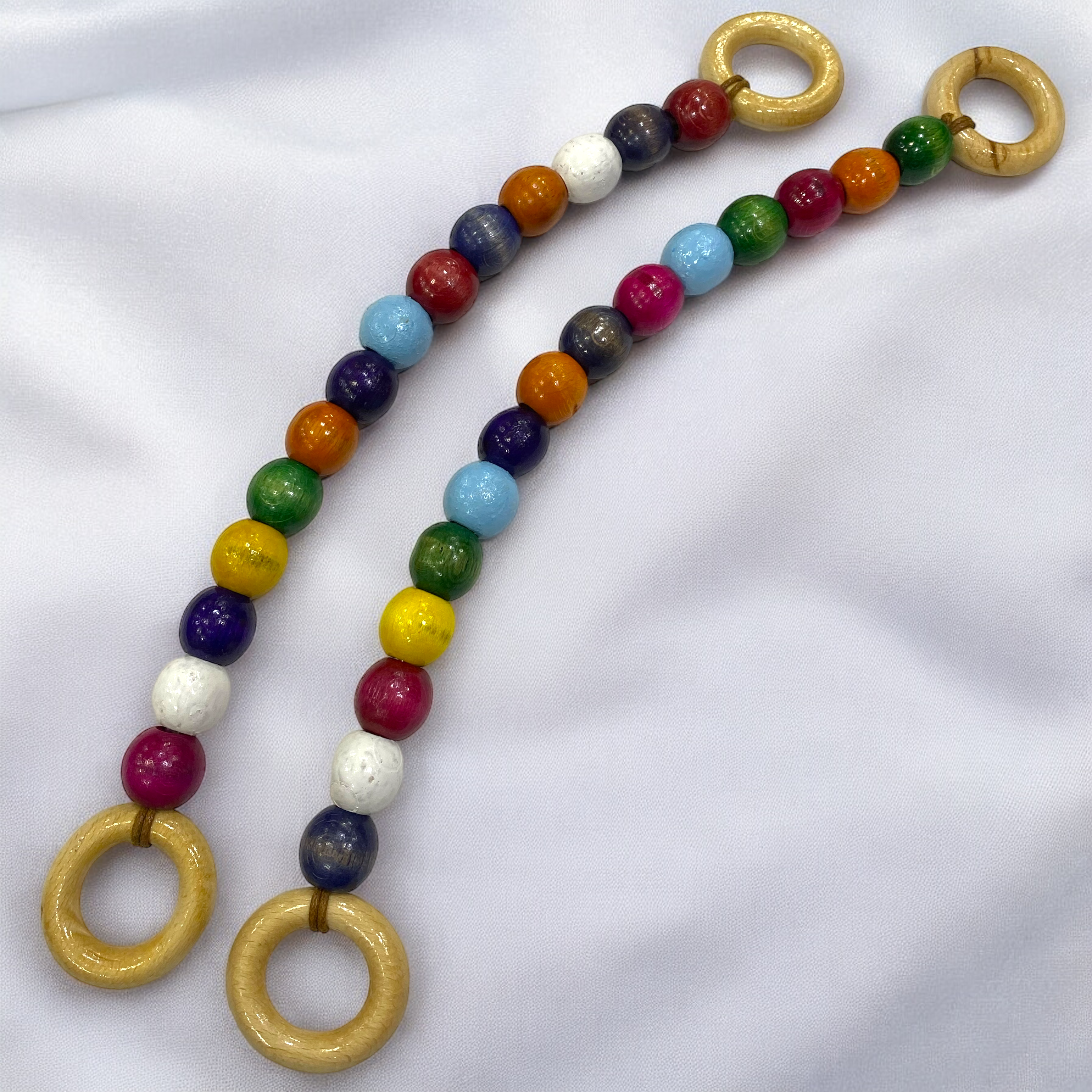 Ahşap Boncuklu Renkli Askılık