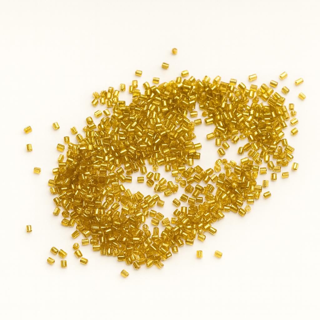 Altın Sarısı 2 MM Boru Boncuk - 20 Gram Paket