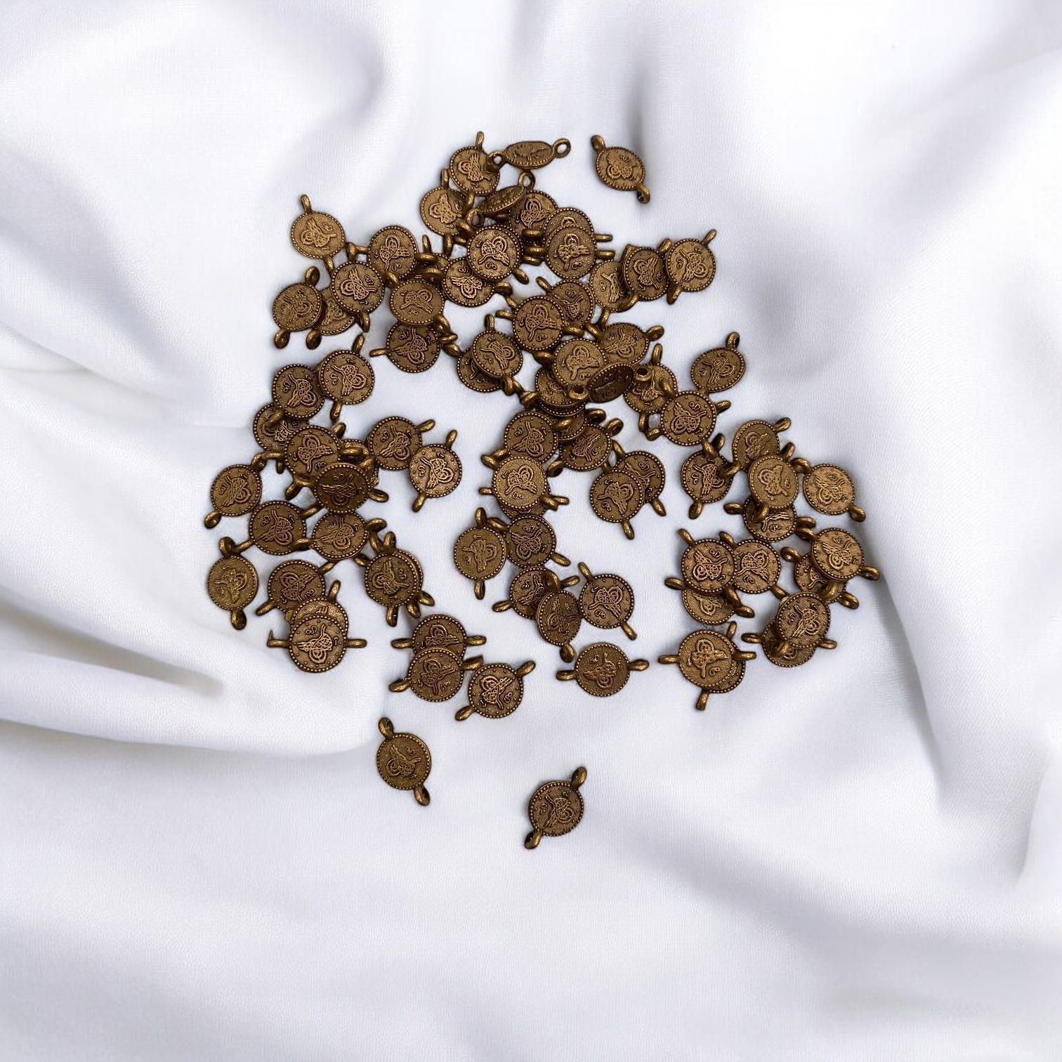 Bakır Çift Kulplu Tuğra 6 MM - 5 Adet Paket