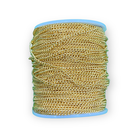 Basic 24K Altın İşleme Kalın Zincir