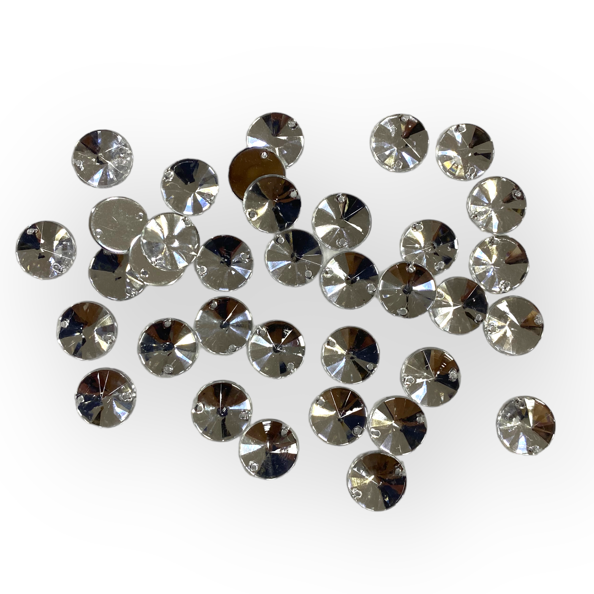 Beyaz Dikme Beyoğlu Taşı 12 MM Yuvarlak 5 Gram