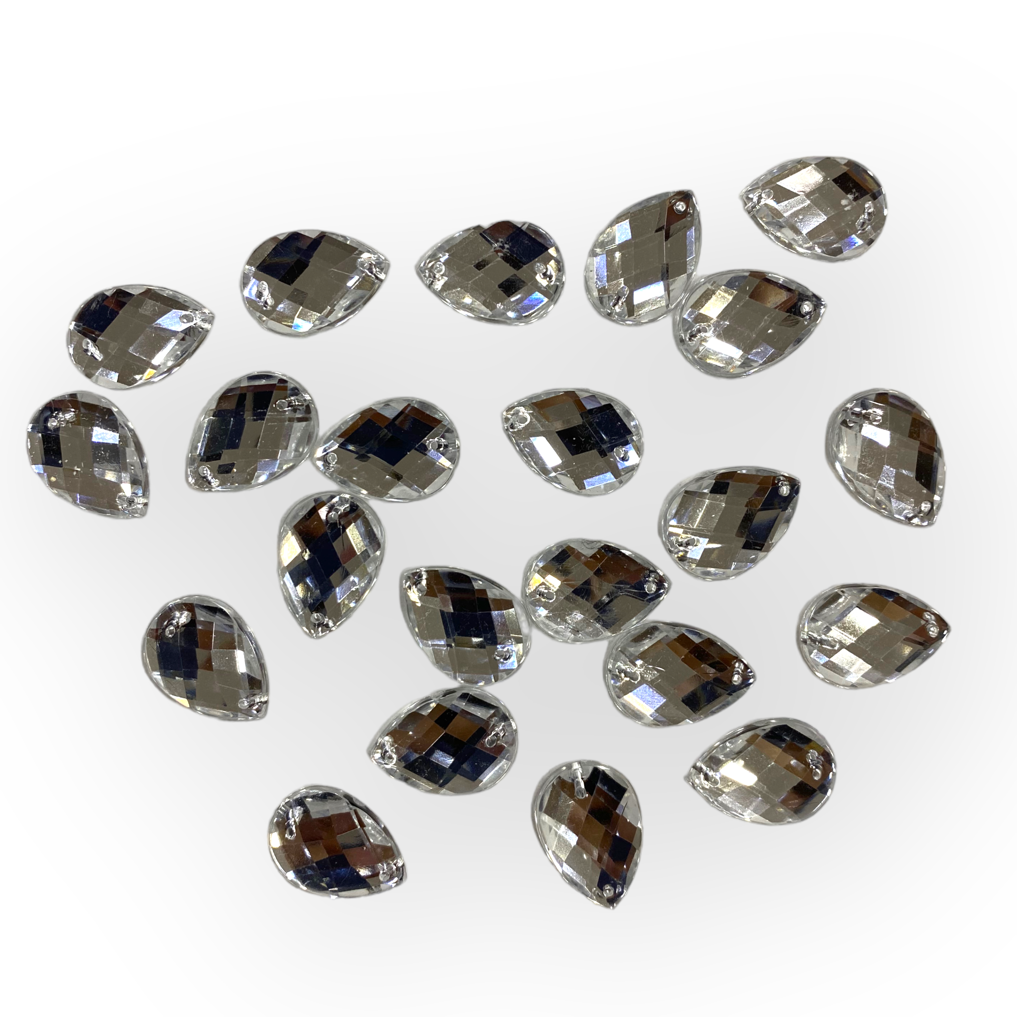 Beyaz Dikme Beyoğlu Taşı 16 MM Köşeli Elips 5 Gram