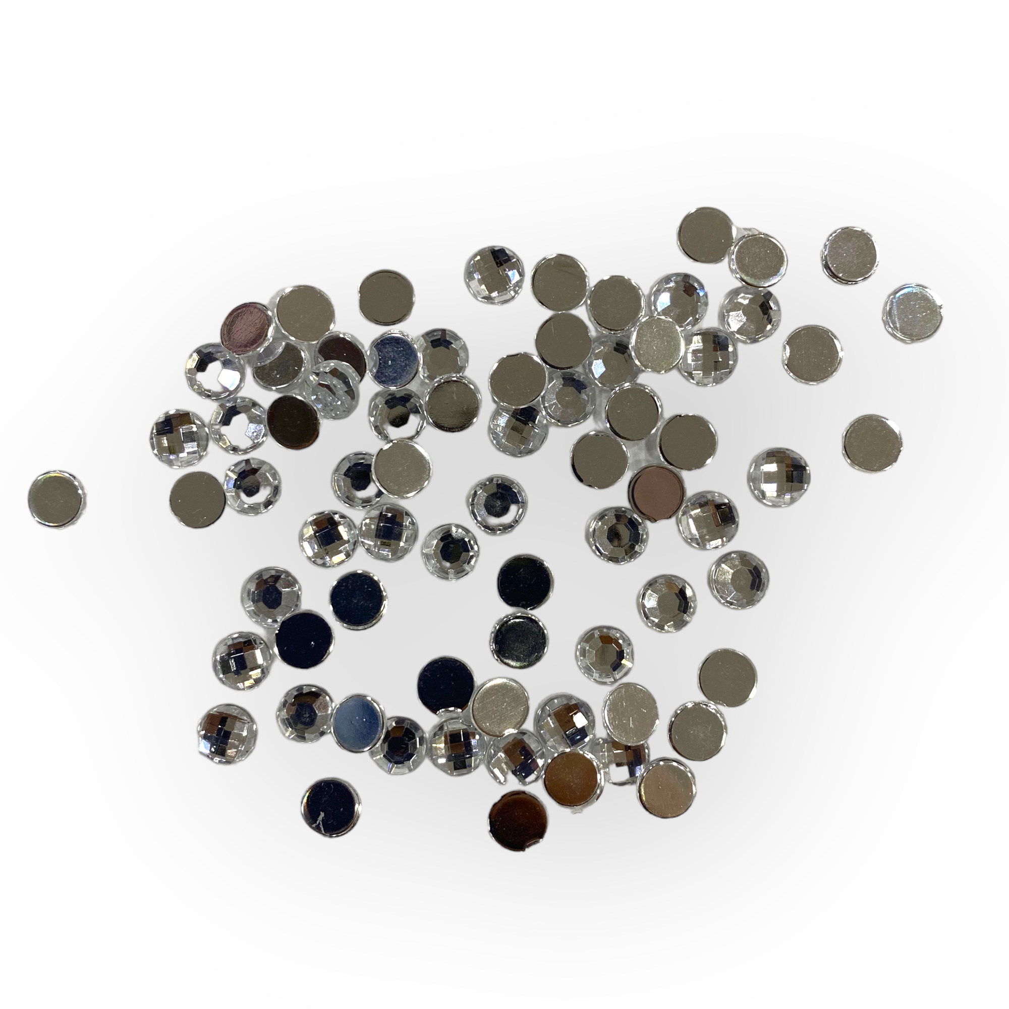Beyaz Yapıştırma Beyoğlu Taşı 6 MM Yuvarlak 5 Gram