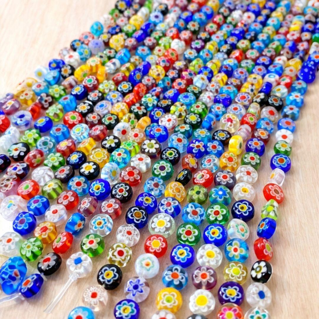 Cam Zarif ve Renkli Çiçek Dizi Model 7 MM