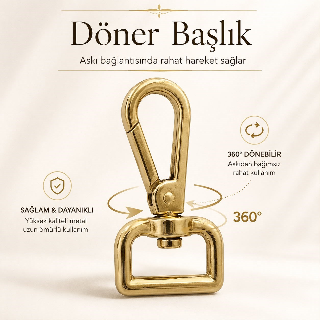 Çelik Geniş Ağız 3 CM Kalın Paris Kancalar