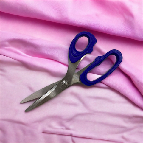 Çelik, Mavi Desen Basic Makas 18 CM