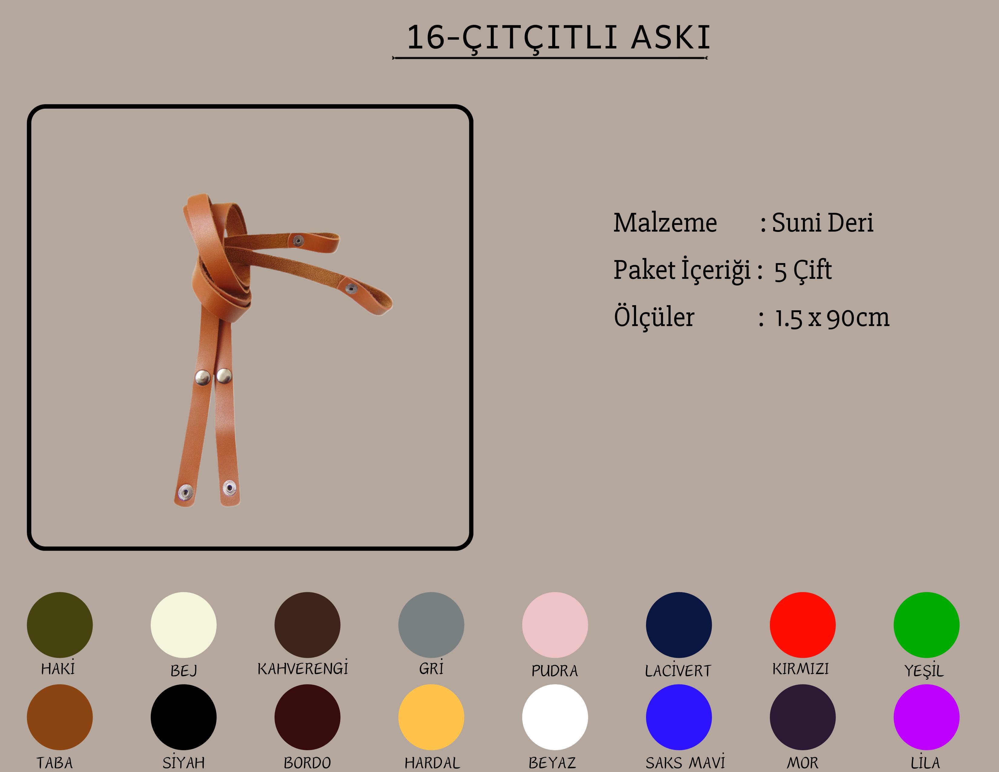 Çıtçıtlı Askılar 1.5x90 CM