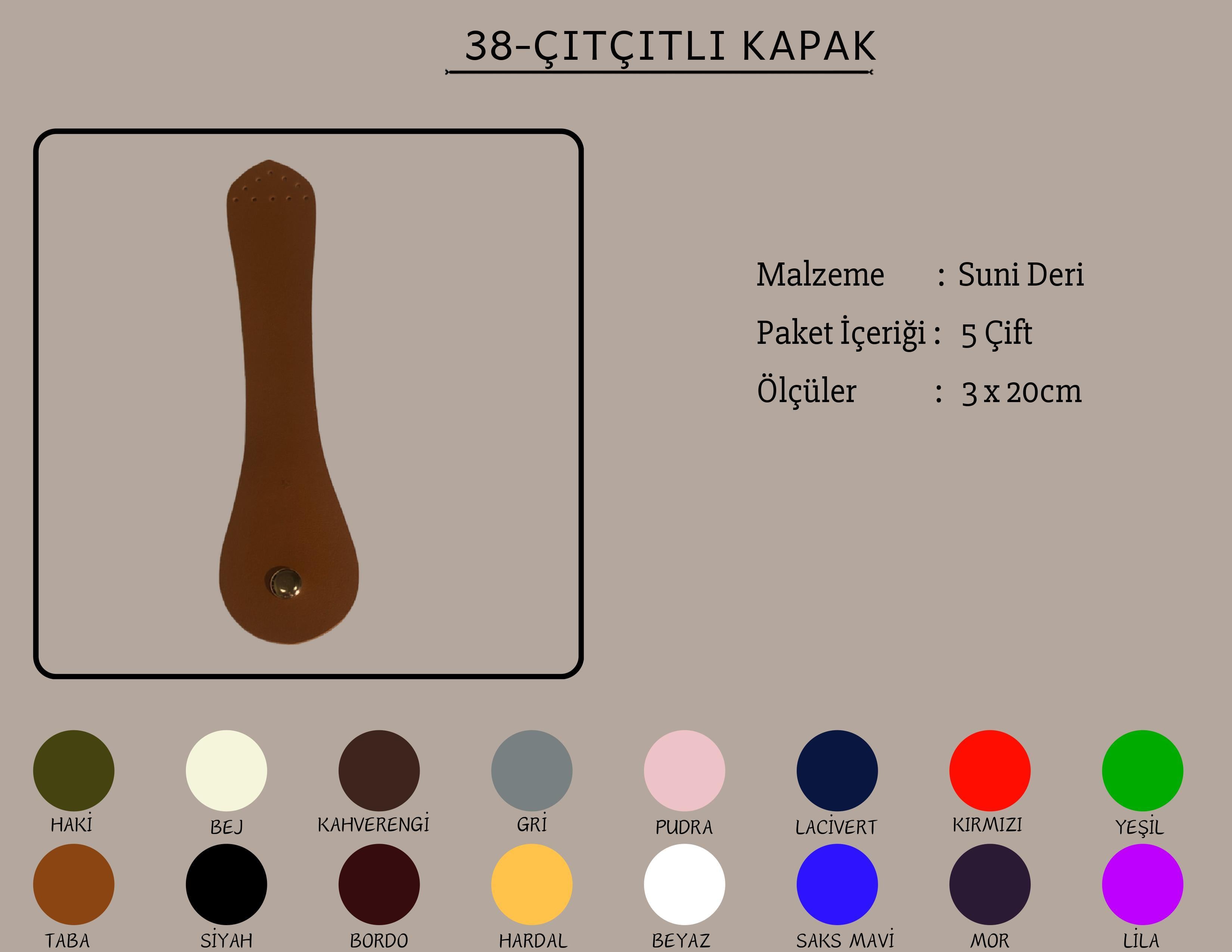 Çıtçıtlı Kapak 3x20 CM