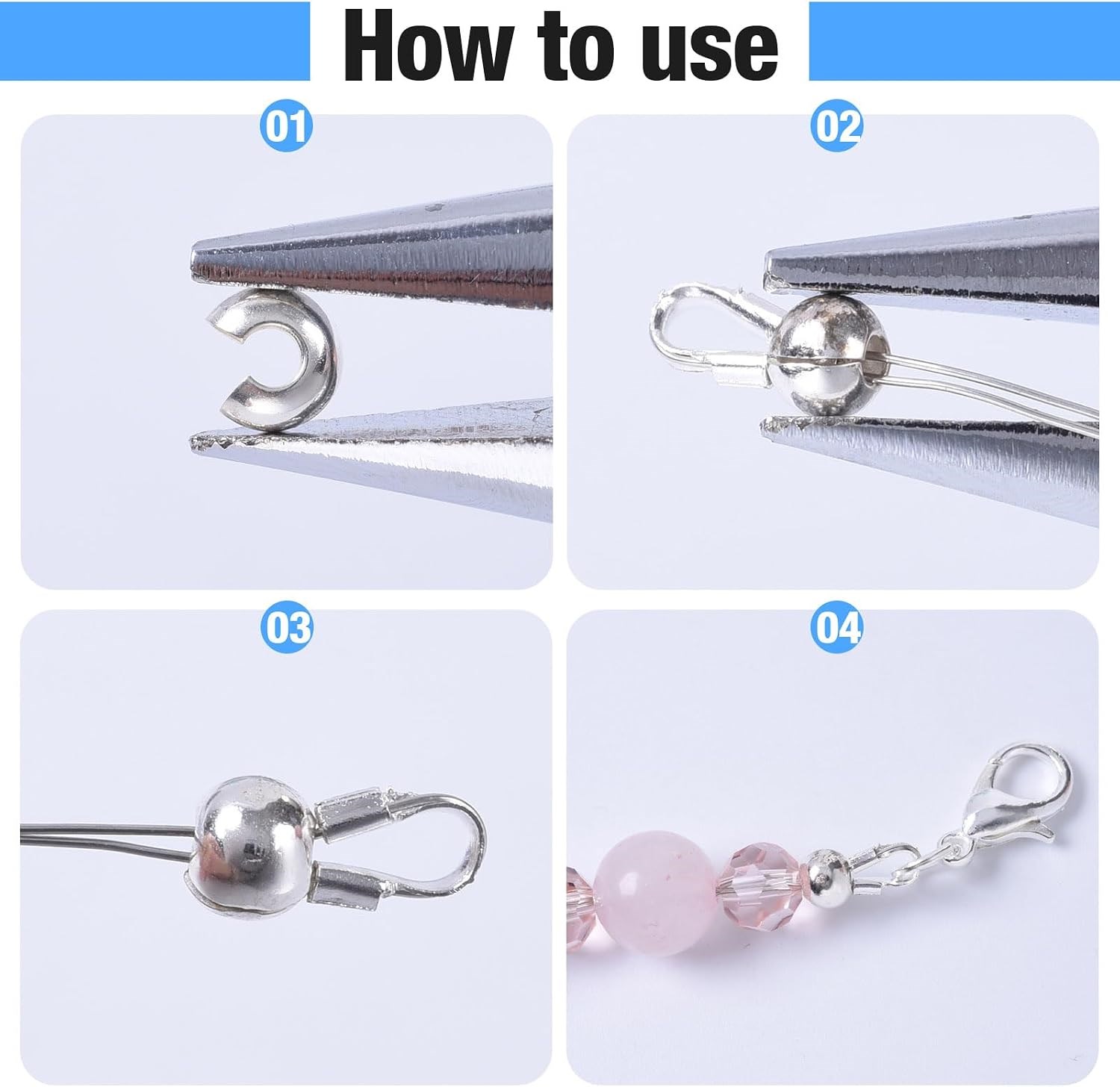 Crimp Bead Cover (Çelik) - Sıkıştırma Boncuk Kapağı
