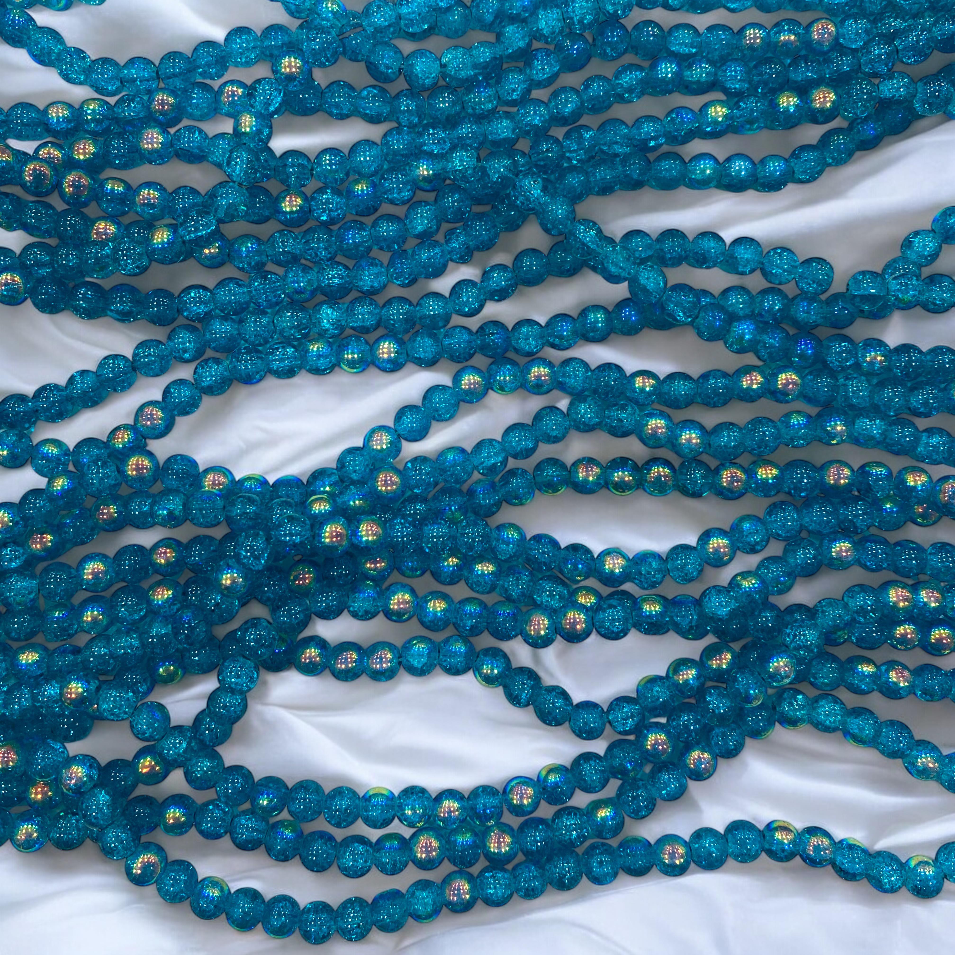 Desenli Lüks Cam Dizi Boncuk - 33