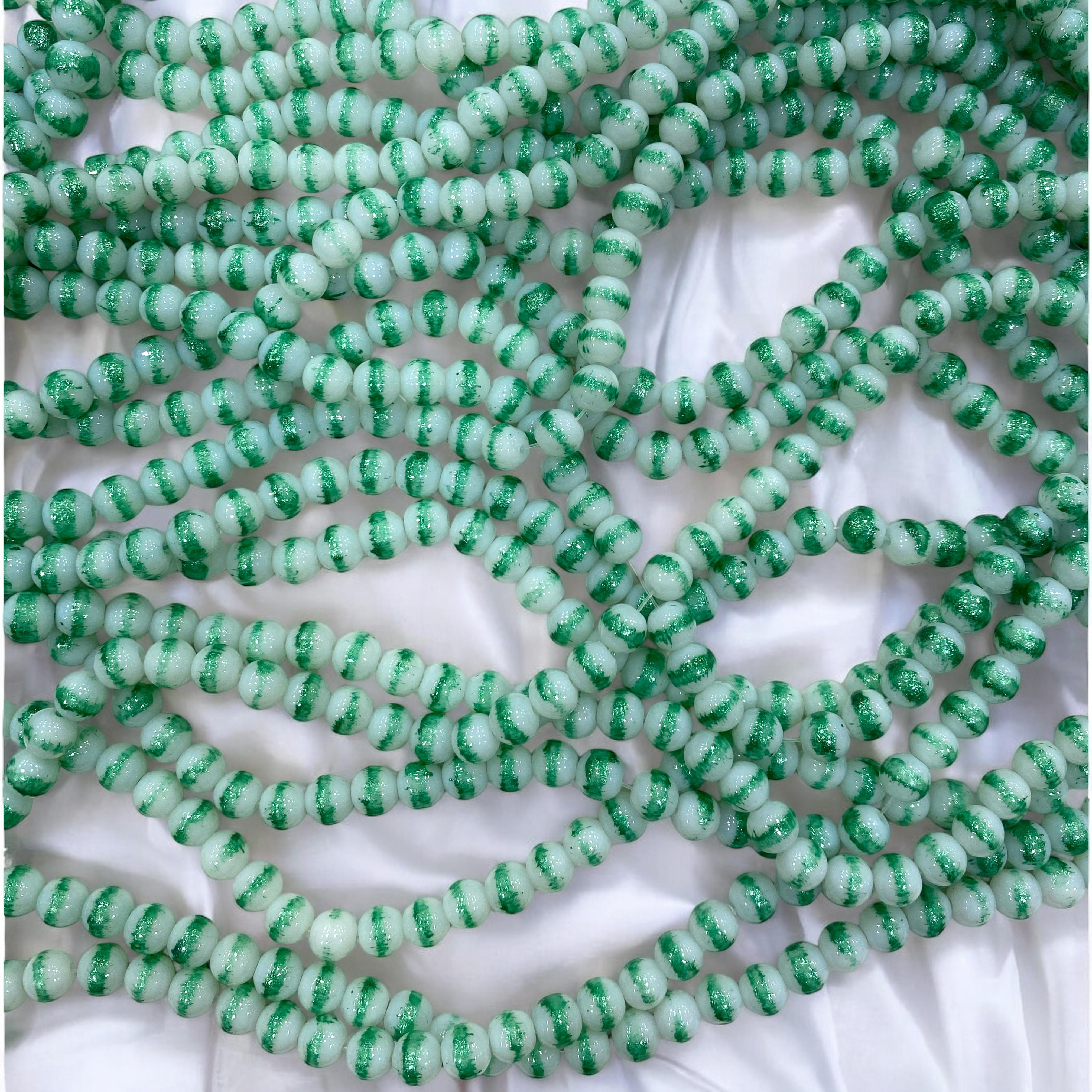 Desenli Lüks Cam Dizi Boncuk - 63