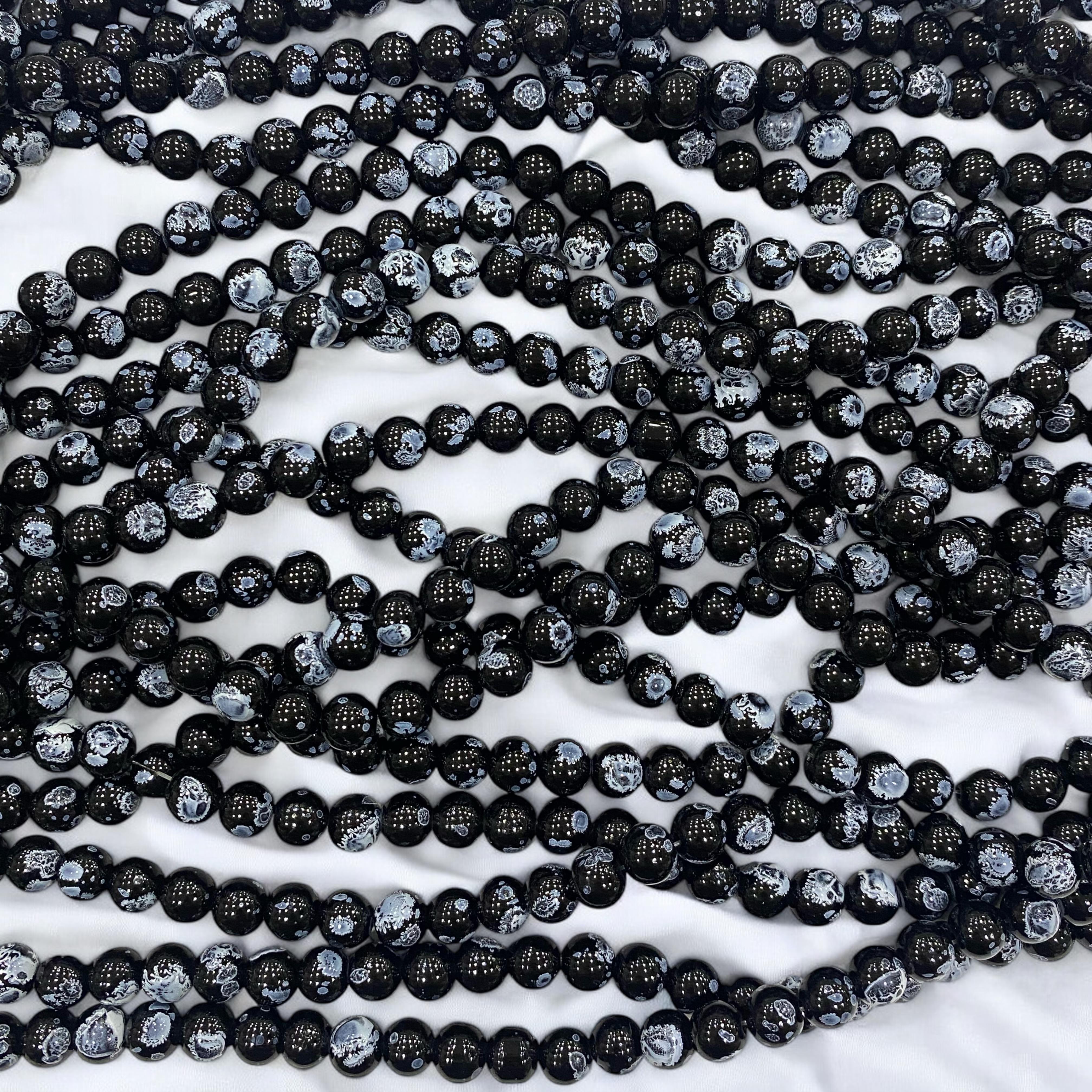 Desenli Lüks Cam Dizi Boncuk - 64