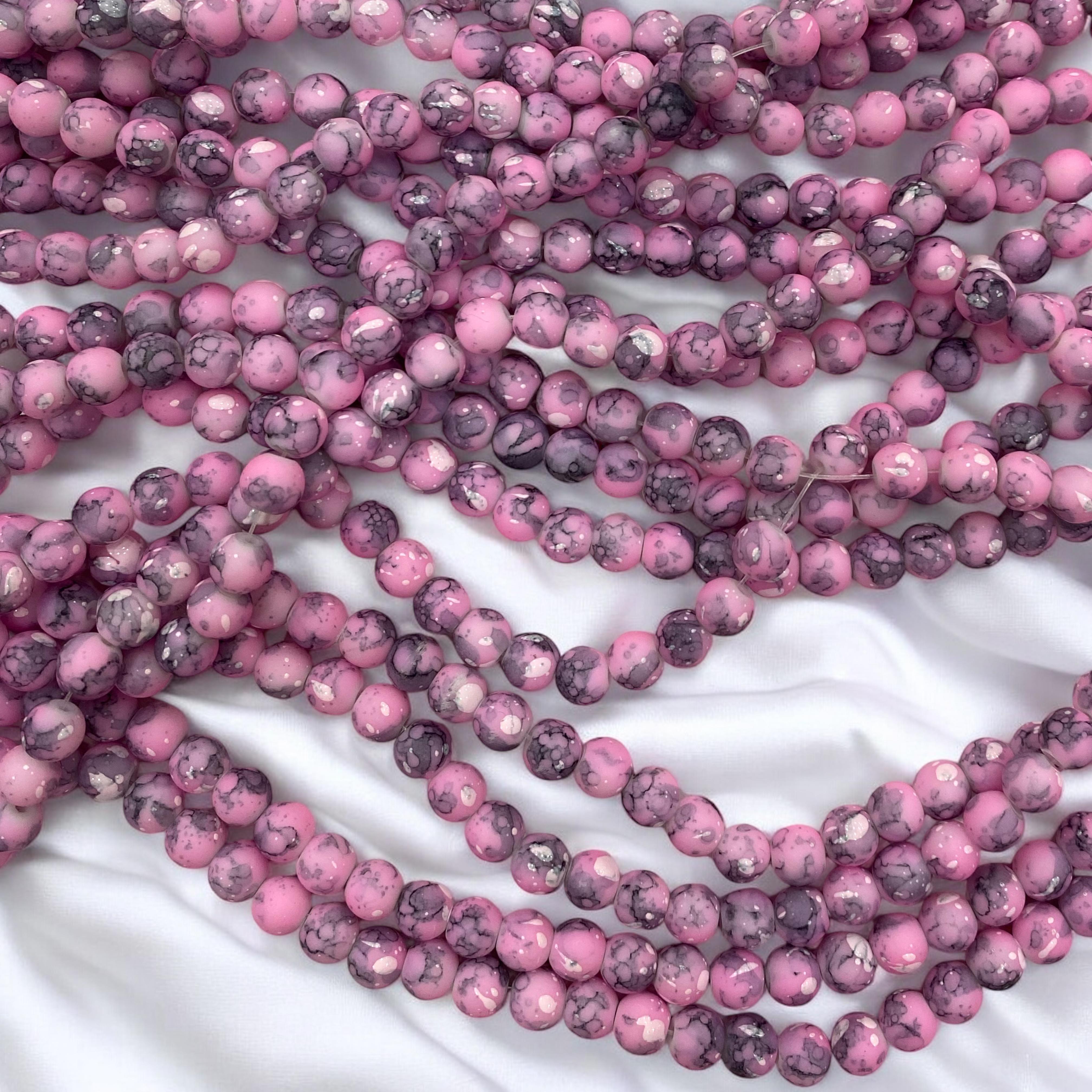 Desenli Lüks Cam Dizi Boncuk - 67