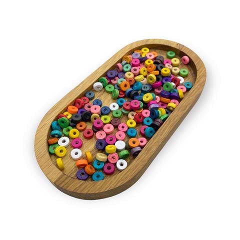 Desenli & Şekilli Ahşap Boncuklar 10 Gram - 10