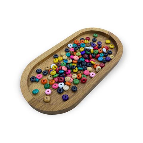 Desenli & Şekilli Ahşap Boncuklar 10 Gram - 09