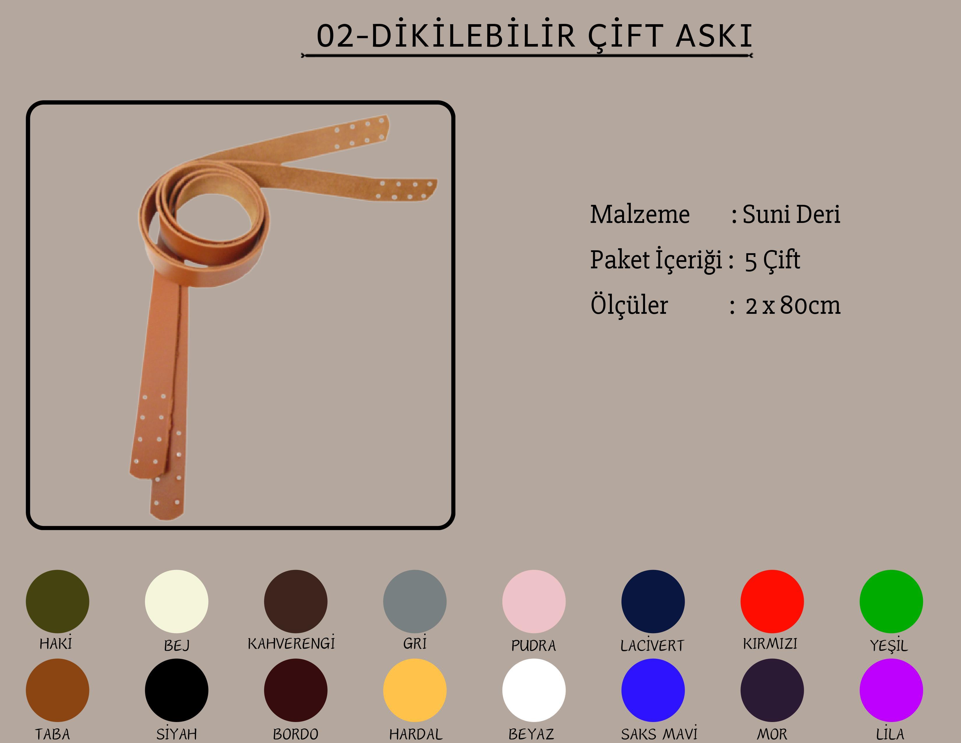 Dikilebilir Çift Askılar 2x80 CM