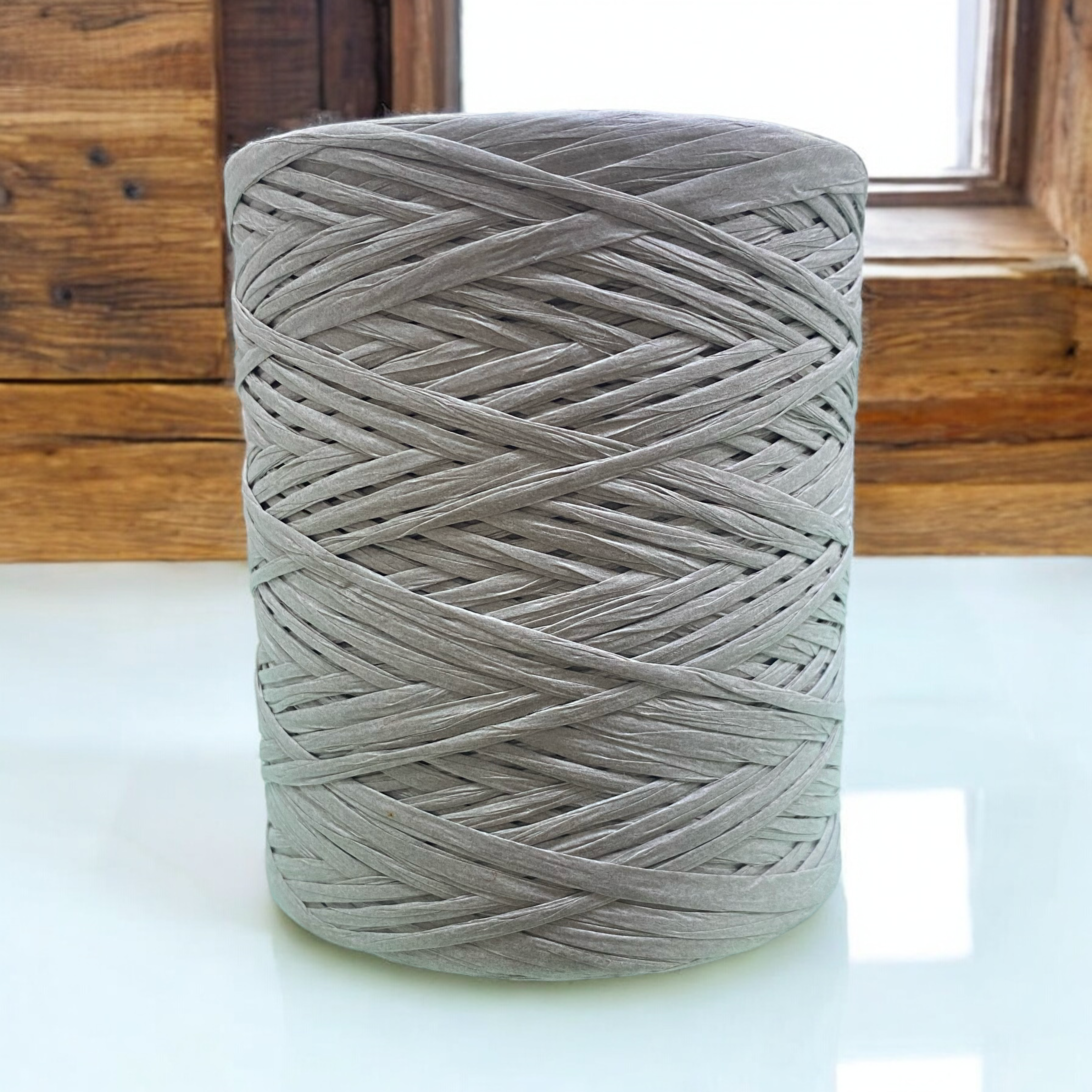 Doğal Rafya İpi 200GR. Açık Gri