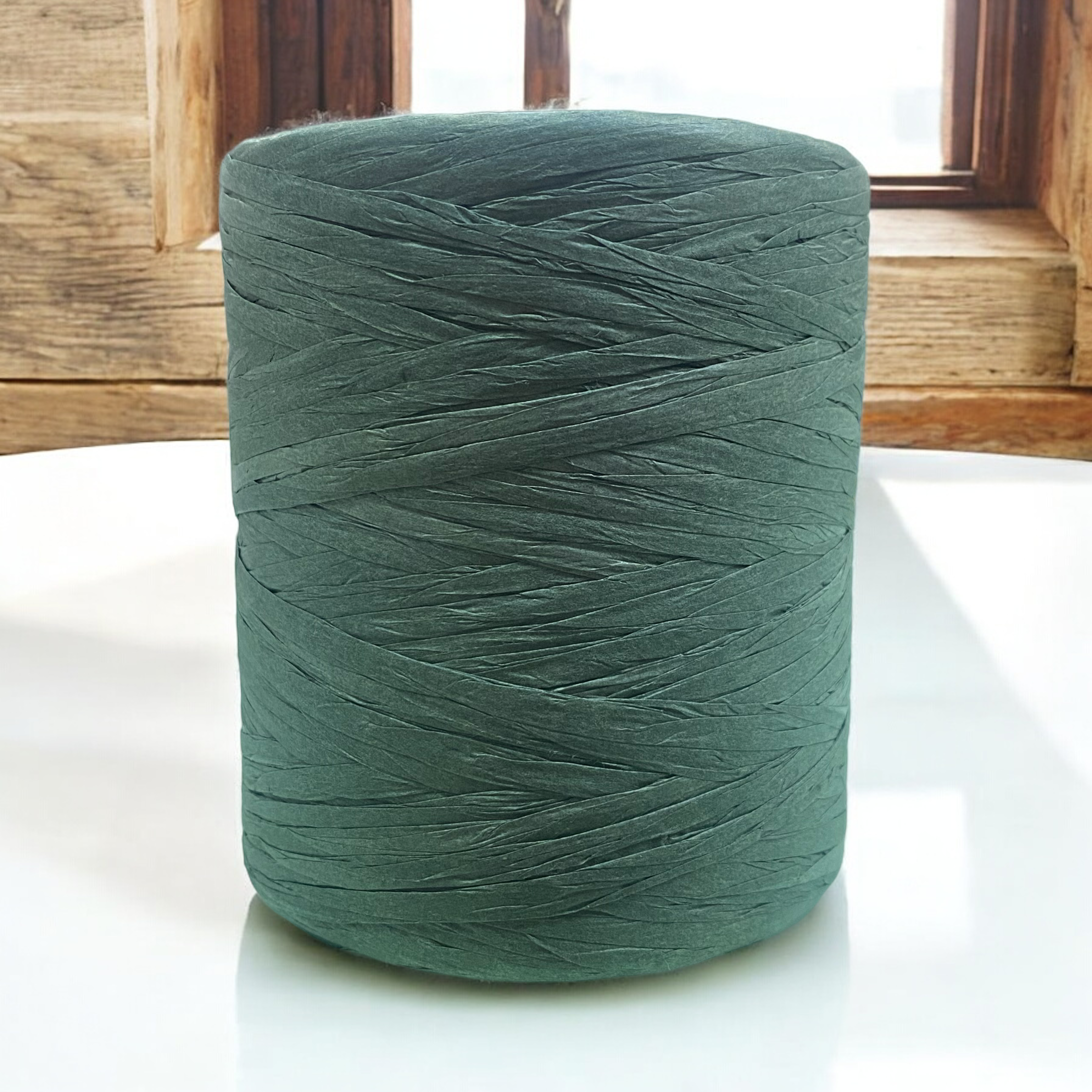 Doğal Rafya İpi 200GR. Haki Yeşil