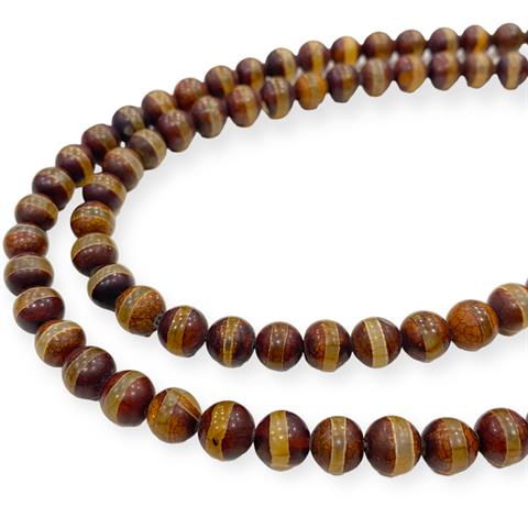 Ekvator Çizgi Tibet Akik Dizi Doğal taş