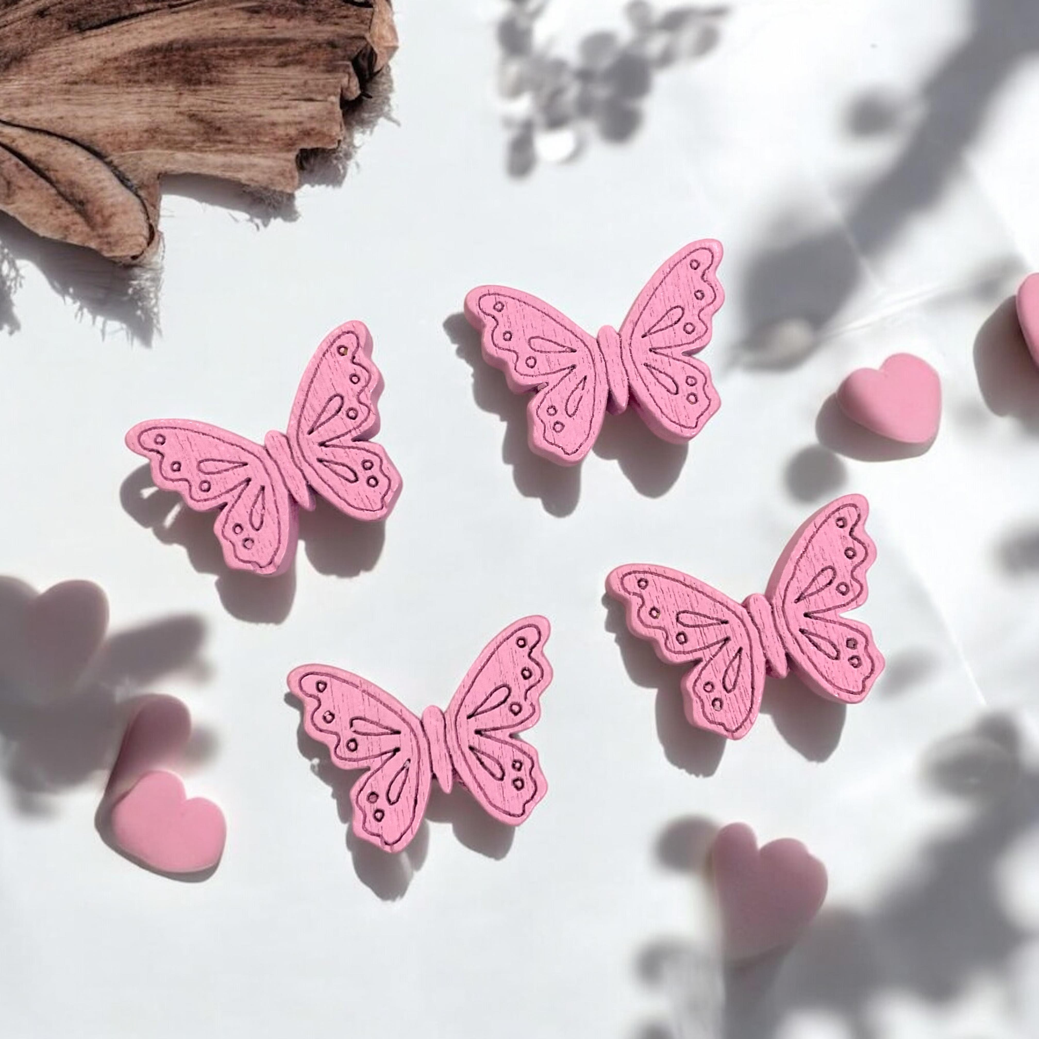 Emzik Askı Arası Pembe Kelebek Model