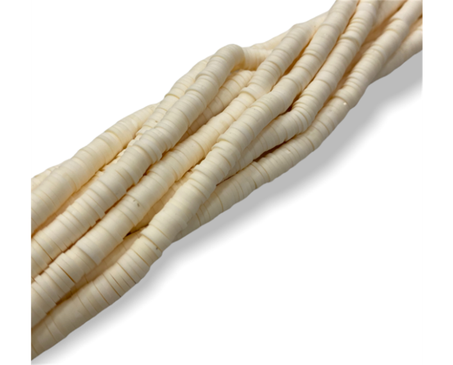 Fimo Boncuk Dizi Koyu Krem