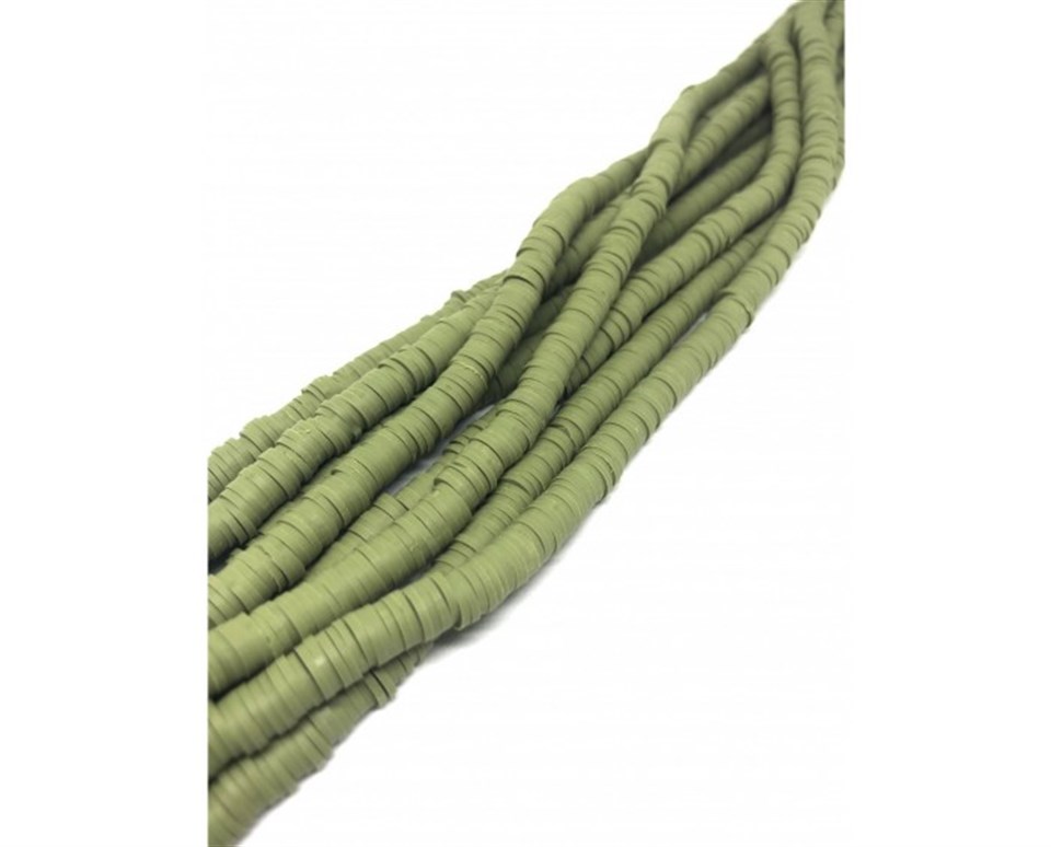 Fimo Boncuk Dizi MudGreen