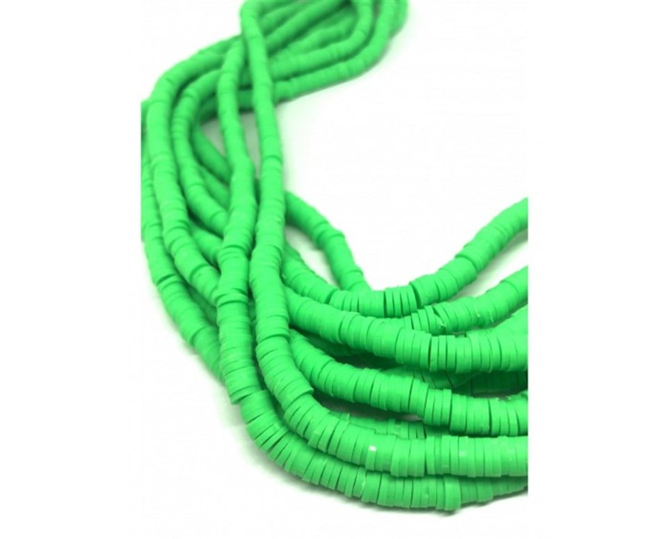 Fimo Boncuk Dizi Yeşil