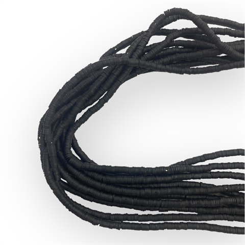 Fimo, Hamur Boncuk (4 MM) Siyah
