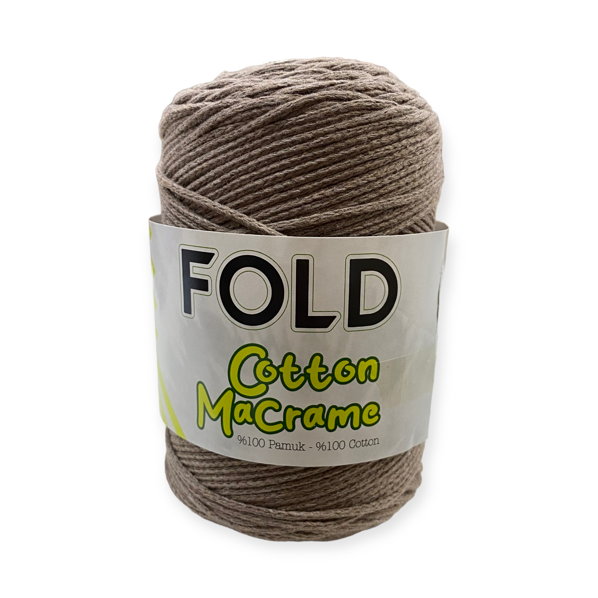 Fold Yarn, Koton Makrome Sütlü Kahve